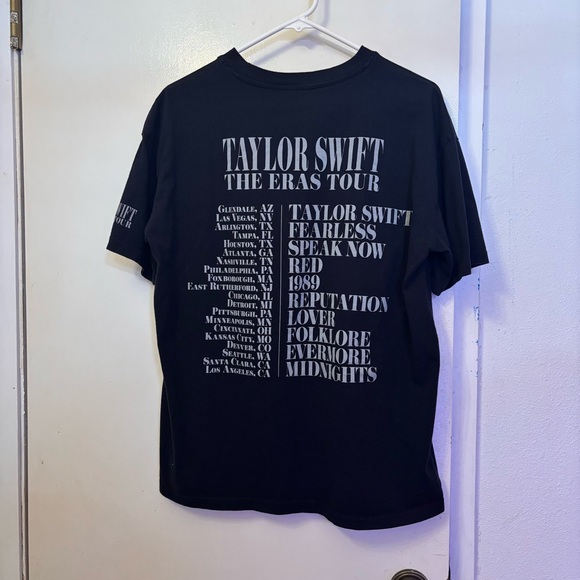 Taylor Swift official Black Eras Tour Shirt - Picture 4 of 4